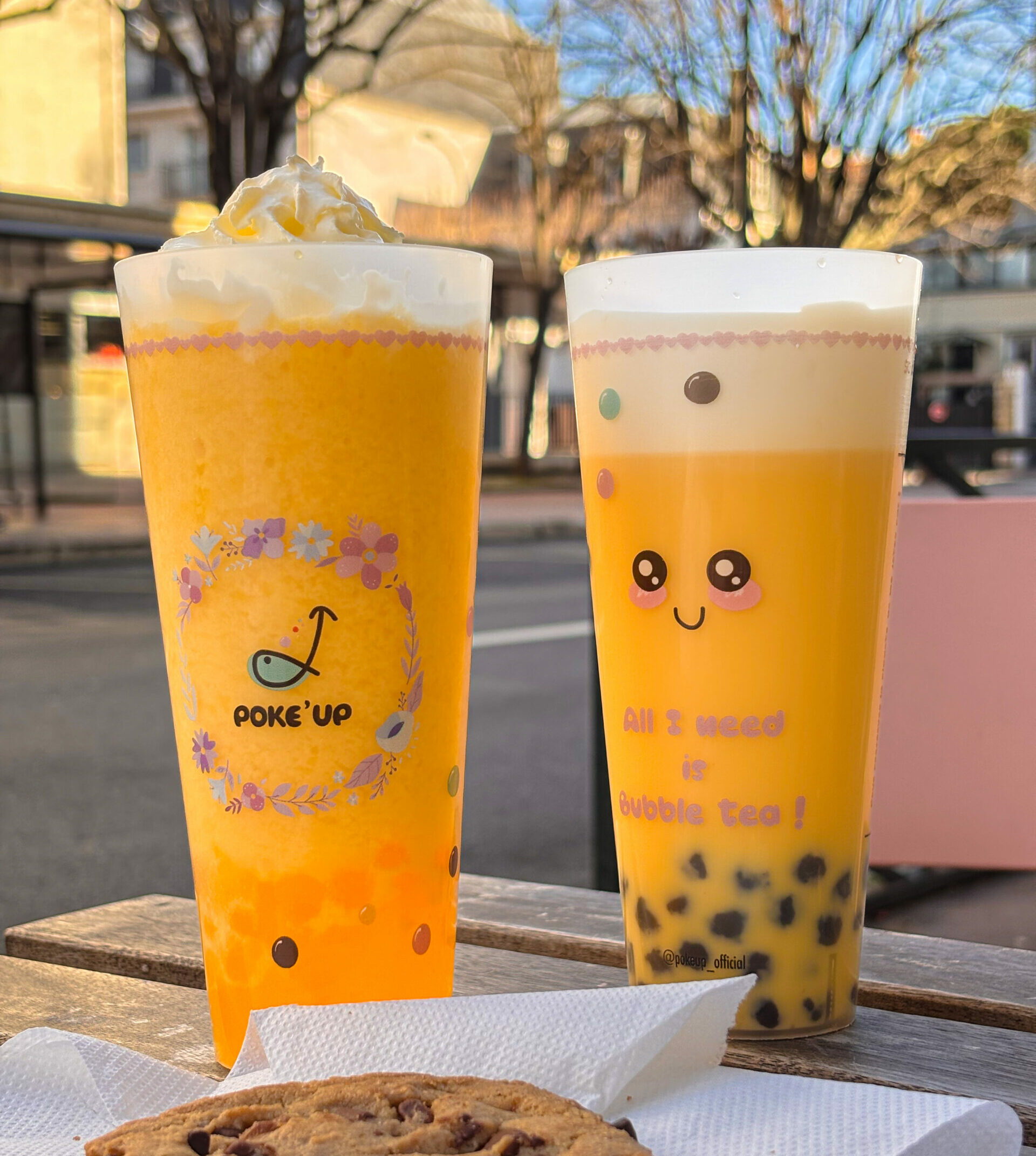 Bubble teas colorés